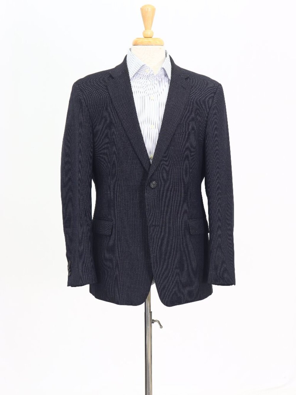 Tommy Hilfiger 42R Gray Blazer Sport Coat Jacket 2-Button Houndstooth W773
